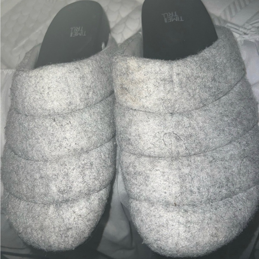 Time and Tru Gray Wedge Shoes
